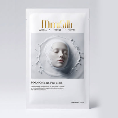 MimiSilk PDRN Collagen Face Mask | 4D Hyaluronic Acid & Collagen Hydrogel Technology