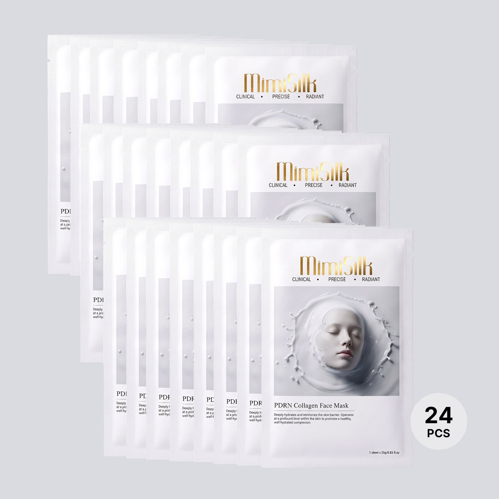 MimiSilk PDRN Collagen Face Mask | Hydrogel Skin Repair Mask