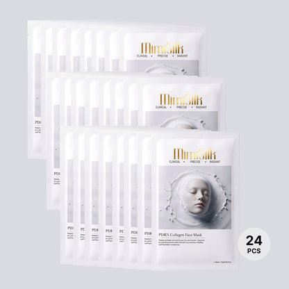 MimiSilk PDRN Collagen Face Mask | 4D Hyaluronic Acid & Collagen Hydrogel Technology