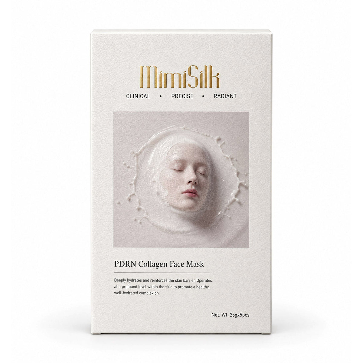MimiSilk PDRN Collagen Face Mask * 5pcs