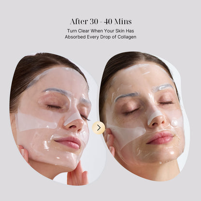 MimiSilk PDRN Collagen Face Mask | 4D Hyaluronic Acid & Collagen Hydrogel Technology