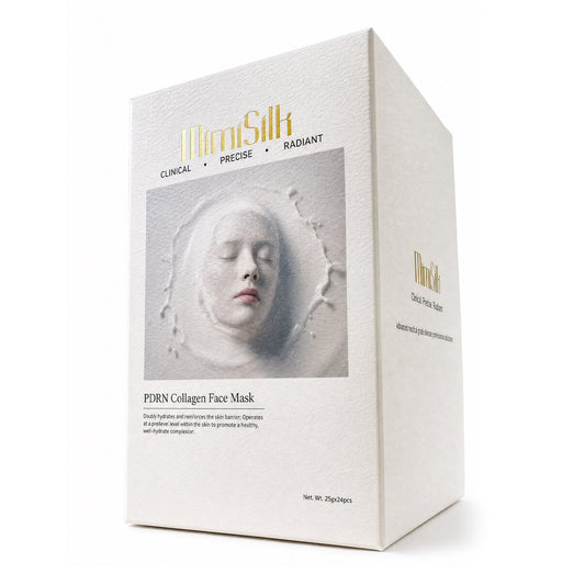 MimiSilk PDRN Collagen Face Mask * 24pcs | 4D Hyaluronic Acid & Collagen Hydrogel Technology