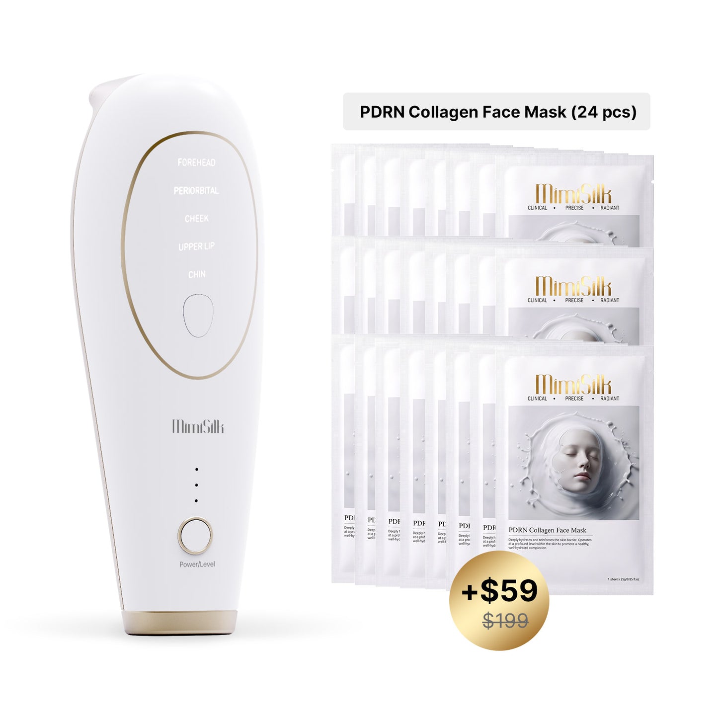 Iris 1450nm + PDRN Collagen Face Masks(24 pcs)