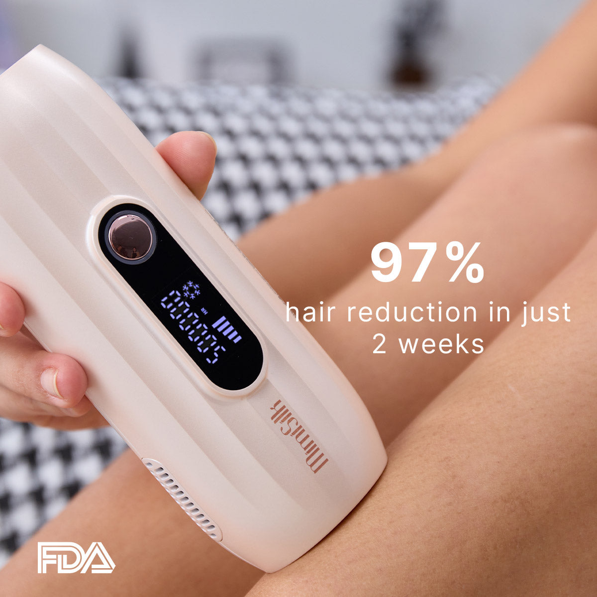 MimiSilk Peach Fuzz | Painless At-Home IPL Hair Removal Device