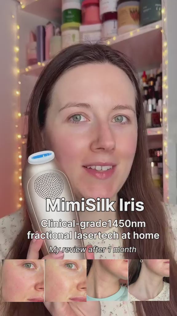 Mimisilk Iris, Clinical-grade1450nm fractional lasertech at home, My review after 1 month.